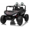 Elektrické autíčko T-REX Ride 4x4 Dvojmiestne 24V, čierne, MP3 Prehrávač s USB/AUX vstupom, Pohon 4x4, Lítiová Batéria, Odpruženie, Diaľkový ovládač, LED Svetlá