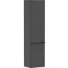 Hansgrohe Xelu Q Vysoká skrinka 40x165x35 cm, 2 dvierka, pánty vpravo, matná sivá/matná čierna 54140670-HG
