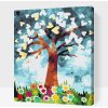 Vymalujsisam.sk Maľovanie podľa čísiel - Strom plný srdiečok Veľkosť: 40x50cm, Rám: Na kartónovej doske