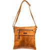 TERESSA dámska crossbody koženková kabelka Svetlohnedá
