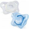Chicco Physio Forma Mini Soft upokojujúce cumlíky, 2ks, modrá/transparentná, 0-2m