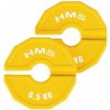 Prídavné kotúče na cvičenie 2 x 0,5 KG HMS žltá farba
