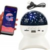 Nočné LED projektor hviezd s USB, Čierna