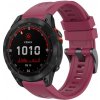 Remienok Solid Wristband bordový pre Garmin Fenix 7 Solar