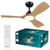 Stropný ventilátor so svetlom LED 3000–6500K čierna, drevo IP20 PHILIPS Olas 8721103095961