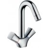 Hansgrohe Logis - Stojančeková umývadlová batéria, s odtokovou súpravou, chróm - 71222000