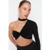 Trendyol Čierny Pletený Bustier čierna 8683048010914