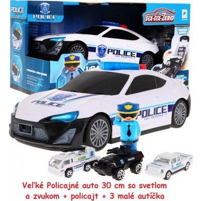 JOKO Veľké Policajné auto 30cm so zvukom a svetlom + policajt + 3 Mini  autíčka od 19,90 € - Heureka.sk