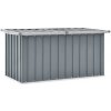 vidaXL Záhradný úložný box sivý 129x67x65 cm