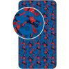 Bavlnená plachta s gumou 90x200 Spiderman Modrý