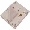 Eko deka bavlnená s podšívkou Velvet My farm Powder pink