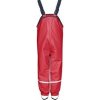 Kalhoty do deště s fleecem Playshoes červené :