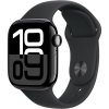 Apple Watch Series 10 42 mm klavírne čierny hliník s čiernym športovým remienkom M/L MWWF3QC/A
