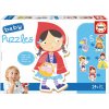Puzzle pre najmenších Once upon a time Baby Puzzles Educa 5-obrázkové od 24 mes