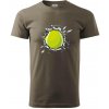 Tenisová loptička v triku - Klasické pánske tričko vyššej gramáže - S ( Army )