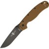 ONTARIO Zatvárací nôž RAT-1 Linerlock - čierny/coyote brown (ON8846CB)