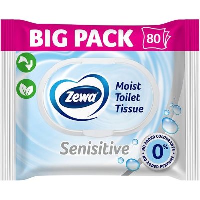 ZEWA Sensitive vlhčený toaletný papier Big Pack (80 ks)