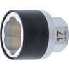 BGS technic Nástrčná hlavica so špirálovým profilom / skrutkovač | pohon vonkajší šesťhran 17 mm | 17 mm (BGS 7510-17)