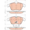 TRW Brzdové doštičky GDB1705