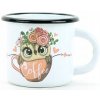 BELIS BELIS,SFINX Detský smaltovaný hrnek 7cm Sova káva 250 ml