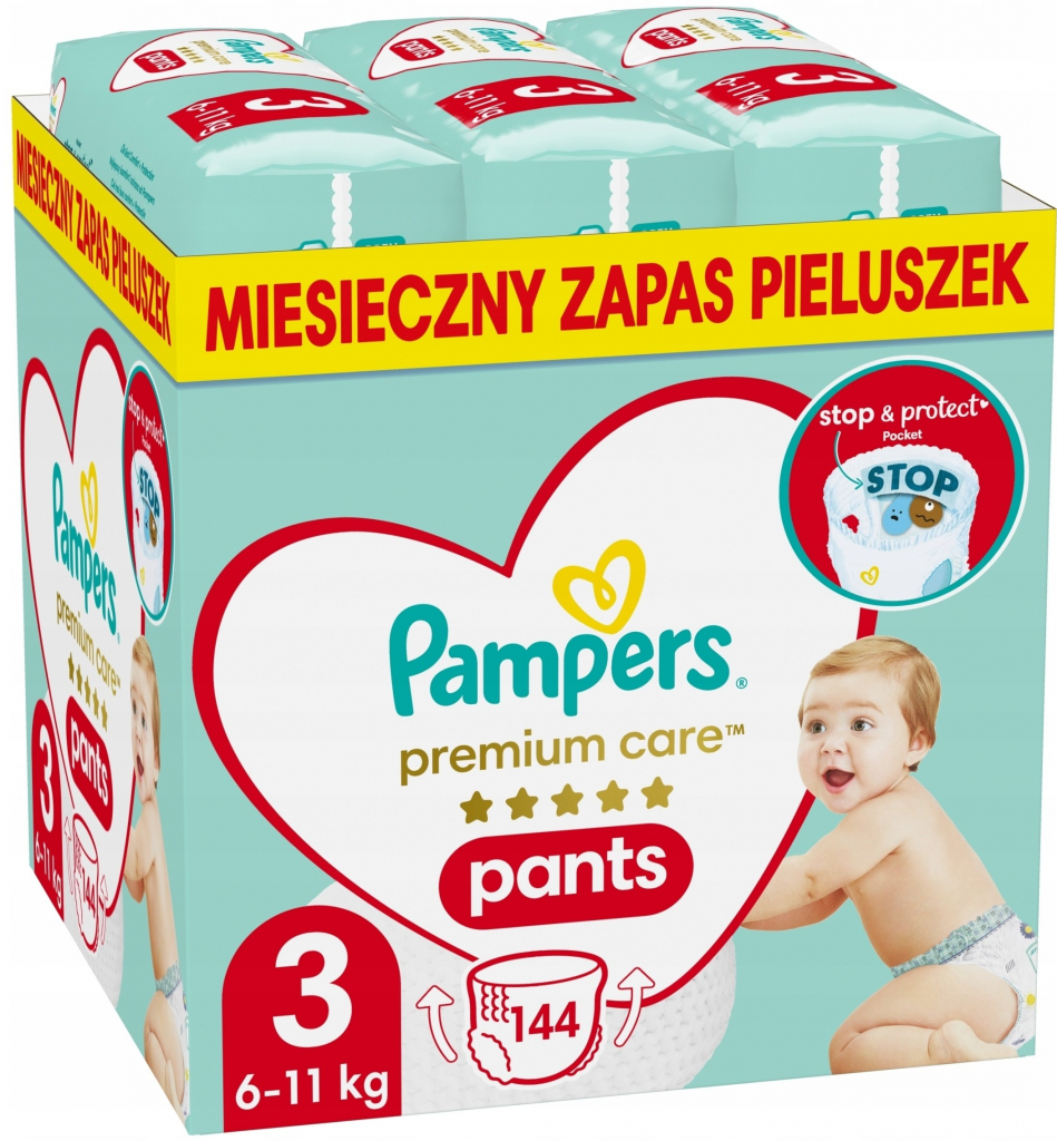 Pampers Premium Care 3 2 x 144 ks