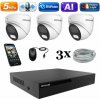 Amiko IP 3 kamerový set, 5Mpix, Ai, Dl, Dome (1500K3) (Amiko)