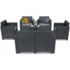 Súprava záhradného nábytku Nero II Big 6 miest graphite