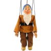 Sádrová marioneta Trpaslík Šťastko, 20 cm