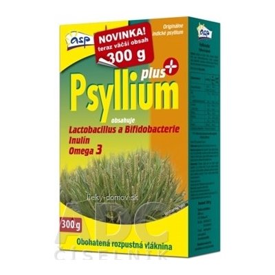 asp Psyllium PLUS rozpustná vláknina, s laktobacilmi a bifidobaktériami, 1x300 g