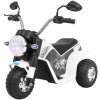 Ramiz MiniBike batériový bicykel pre deti Biely + zvuky + LED svetlá + ekokoža