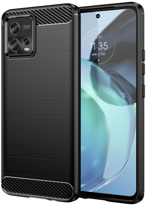 Púzdro PROTEMIO 53441 FLEXI TPU Kryt pre Motorola Moto G72 čierny