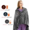 Vyhrievaná deka elektrická - elektrické hrejivé poncho - 3 úrovne teploty do 60°C