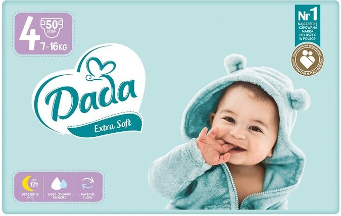 DADA Extra Soft 4 Maxi 7-18 kg 50 ks