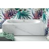 BESCO Obdĺžniková vaňa VITAE SLIM+ Farba sifónu - Grafitová, Nožičky k vani - S nožičkami, Rozmer vane - 160 × 75 cm VANVIT16SLIMPLG+OLVPINOZ