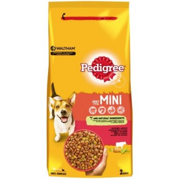 Pedigree Adult Mini hovädzie mäso a zelenina 2 kg