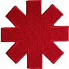 Red Hot Chili Peppers Asterisk Cut-Out Red Border Nášivka