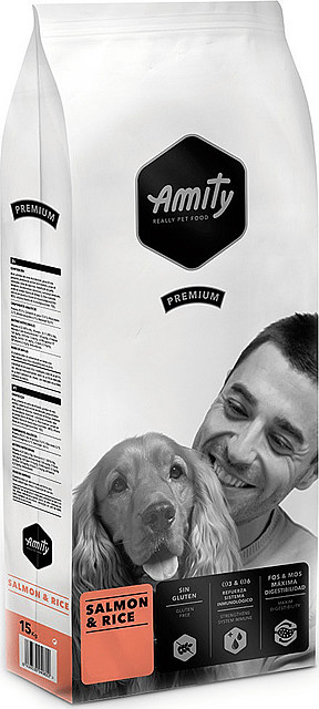 Amity premium dog Salmon & Rice 15 kg