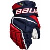 Hokejové rukavice Bauer Vapor Hyperlite Navy/Red/White Junior 11 palcov