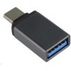 PREMIUMCORD Adapter USB 3.1 C/male - USB 3.0 A/female, metal grey, OTG kur31-03