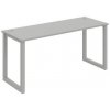 Pracovný stôl UNI O, 160x75,5x60 cm, sivá/sivá