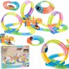 Pretekárska Dráha Autíčka Autíčka Veľká Farebná Súprava Slučka Kocky 200ks