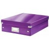 Leitz Střední univerzální krabice Click & Store, Purpurová