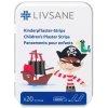 LIVSANE Detská náplasť Pirát 19x72 mm 20 prúžkov