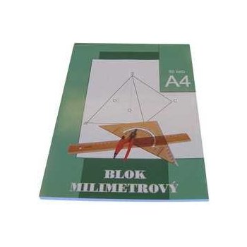 Milimetrový papier A4 50 listov