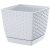 Prosperplast Ratolla square 25 x 25 x 22 cm biely