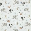 Bavlnený popelín so zvieratkami, digitálna tlač 1 m