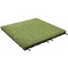 Novisa Gumová dlažba VIRGIN 50 x 50 x 2,5 cm s umelou trávou zelená 1 ks
