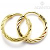 ADANITO BRN0138G - Zlaté náušnice krúžky 17 mm 1.33 g