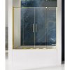 New Trendy EXK-4311 SMART LIGHT GOLD posuvná vaňová zástena 130 cm , 130 x 150 cm, light gold