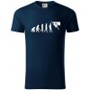 Evoluce bouldering - Tričko z organickej bavlny - 3XL ( Tmavomodrá (takmer čierna) )